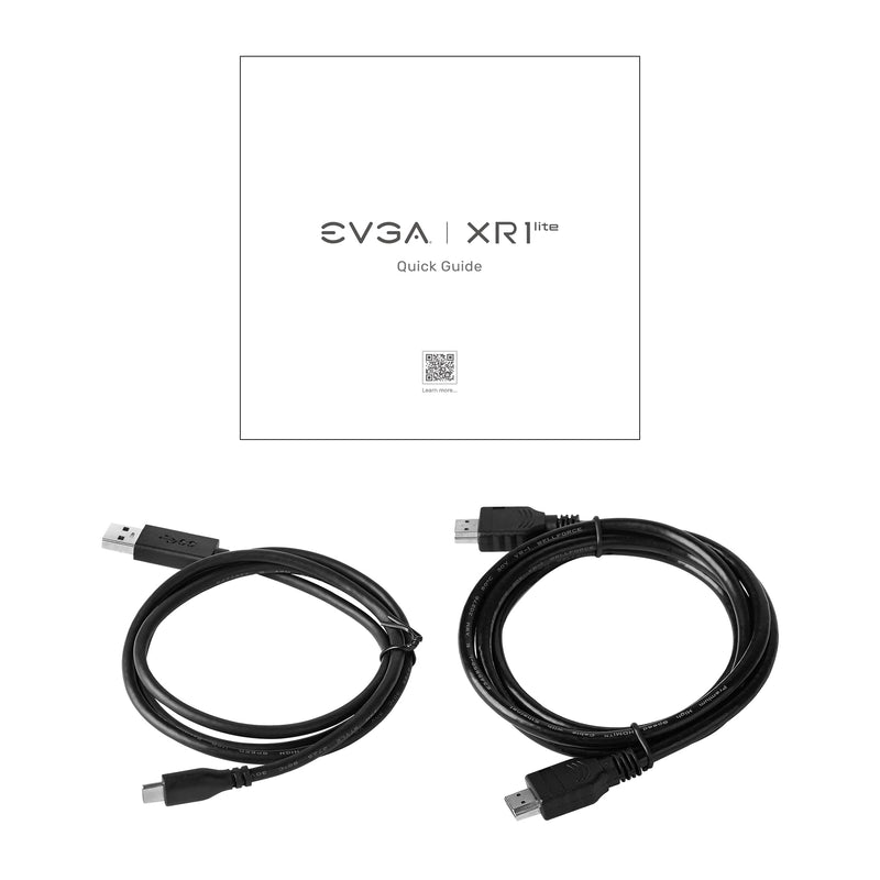  [AUSTRALIA] - EVGA XR1 lite Capture Card, Certified for OBS, USB 3.0, 4K Pass Through, PC, PS5, PS4, Xbox Series X and S, Xbox One, Nintendo Switch, 141-U1-CB20-LR