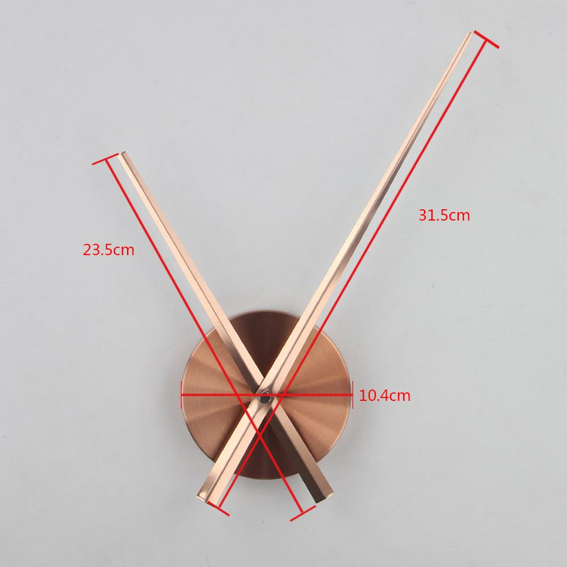  [AUSTRALIA] - Timelike 3D Clock Hands, DIY Large Clock Hands Needles Wall Clocks 3D Home Art Decor Quartz Clock Mechanism Accessories Copper