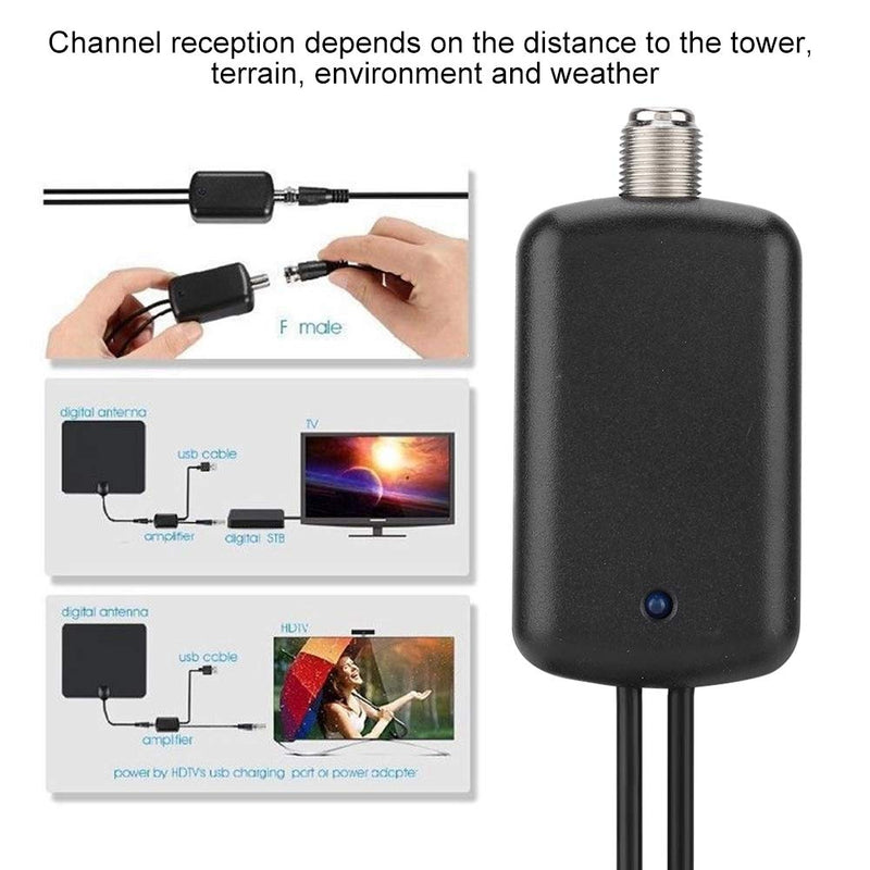  [AUSTRALIA] - TV Antenna Amplifier, 25dB HD TV Signal Booster Aerial Amplifier USB TV High Gain Channel Boost.