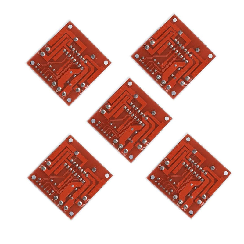  [AUSTRALIA] - Kiro&Seeu 5PCS L298N Motor Drive Controller Board Module Dual H Bridge DC Stepper Motor Compatible with Ar-duino Electric Projects Smart Car UNO MEGA R3 Mega2560 (298N-MD-5pcs)