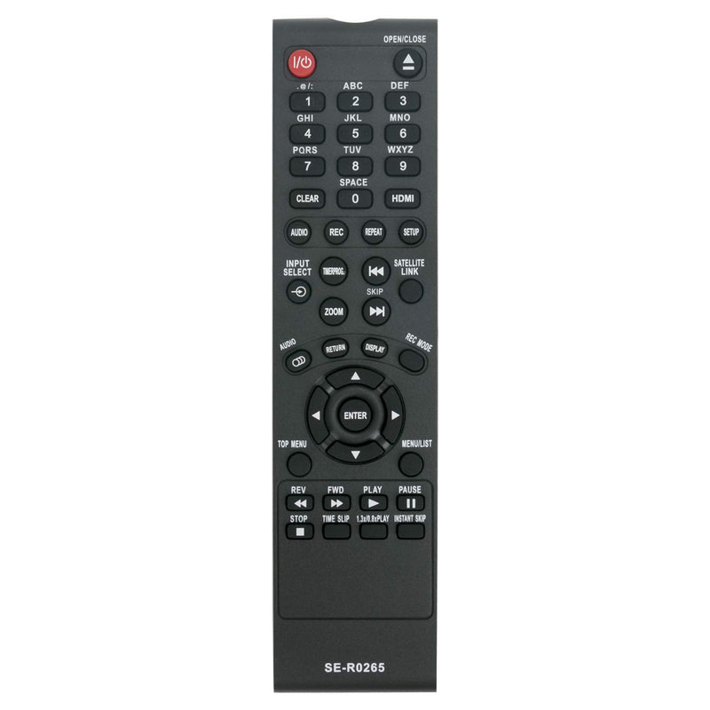 New SE-R0265 Replace Remote Control fit for Toshiba DVDR DVR DVD Video Recorder DFTV200 D-FTV200 DKR10 D-KR10 DKR10KU D-KR10KU DKR40 D-KR40 DKR40KU D-KR40KU DR400 D-R400 DR400KU D-R400KU DR410 D-R410 - LeoForward Australia