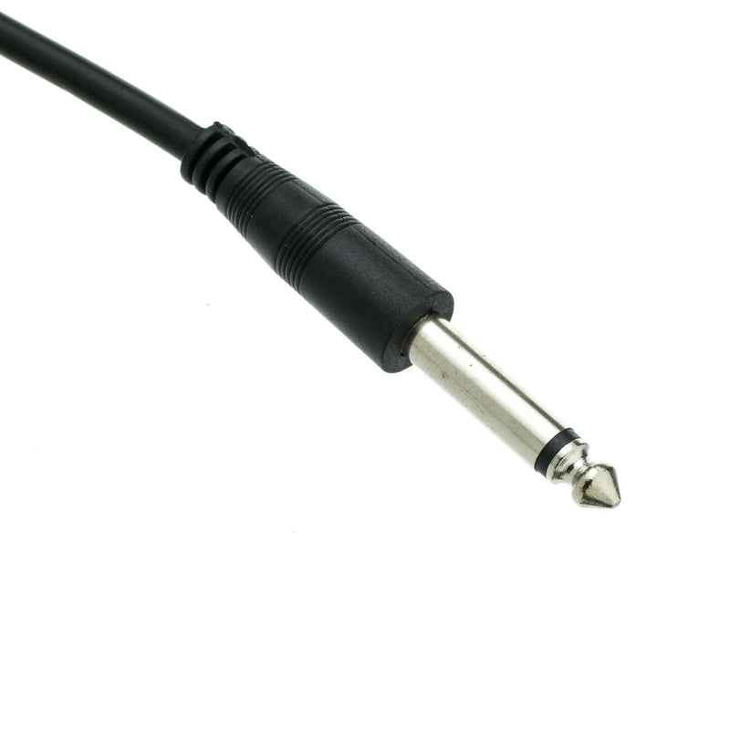  [AUSTRALIA] - CableWholesale 1/4 Inch Mono Patch Cable, 6 feet 1/4" Mono Male to 1/4" Mono Male Cord for Electric Instruments (Guitar, Keyboard, Amplifier, Speakers, Synthesizers) 1/4 Mono Male to 1/4 Mono Male