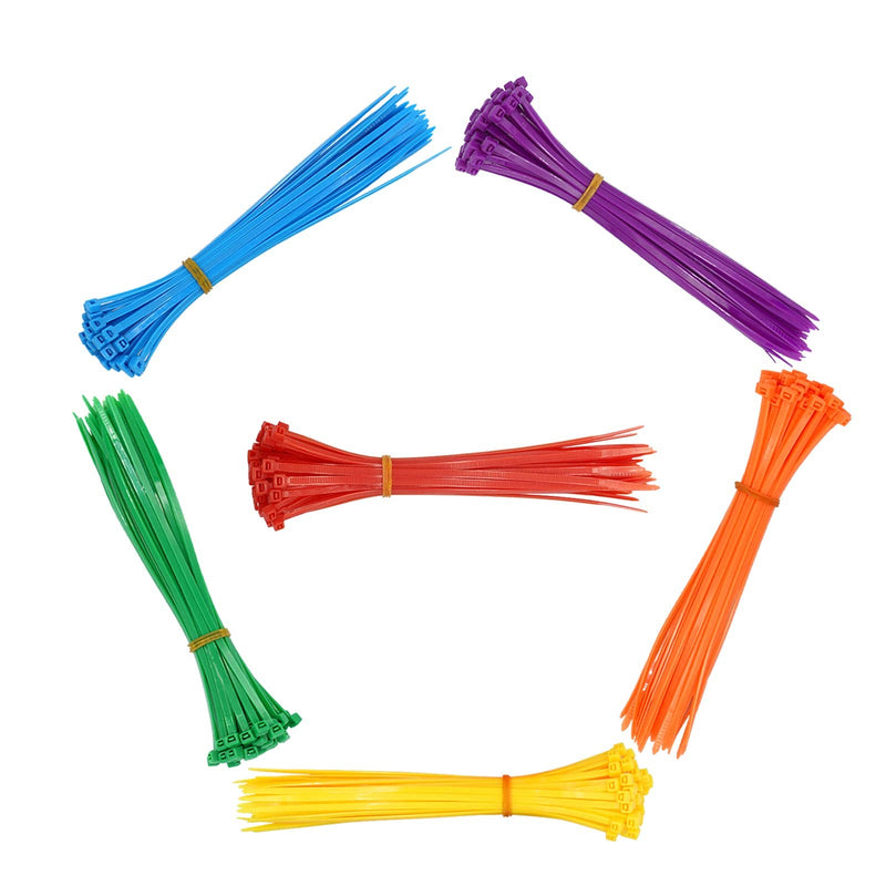  [AUSTRALIA] - 900pcs Standard Self-Locking Nylon Cable Zip Ties Assorted Sizes 4/6/8/10/12 Inch with cable mount