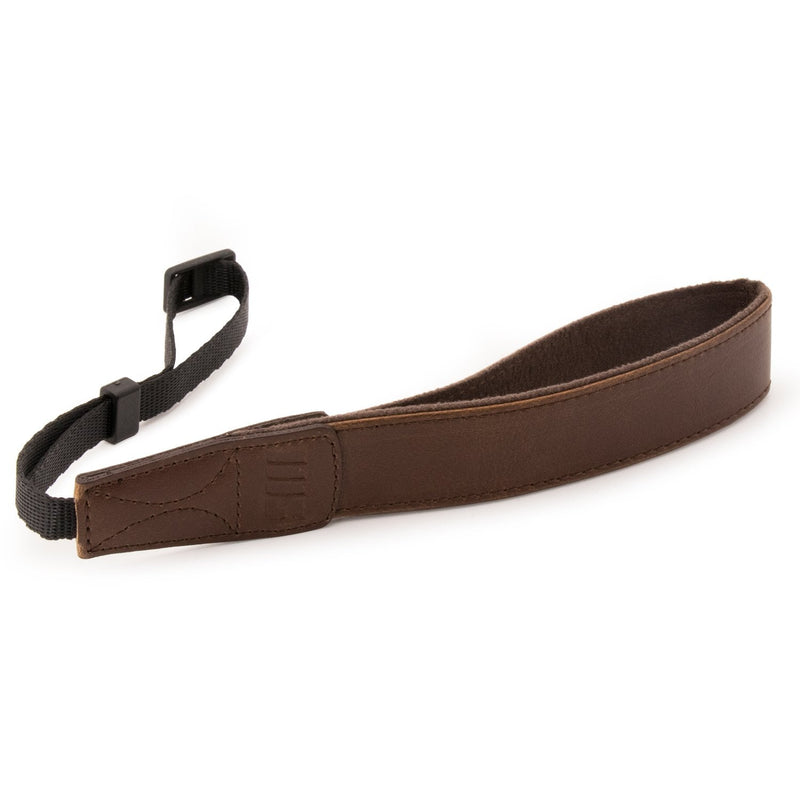  [AUSTRALIA] - MegaGear MG1411 SLR, DSLR Leather Wrist Strap, Dark Brown