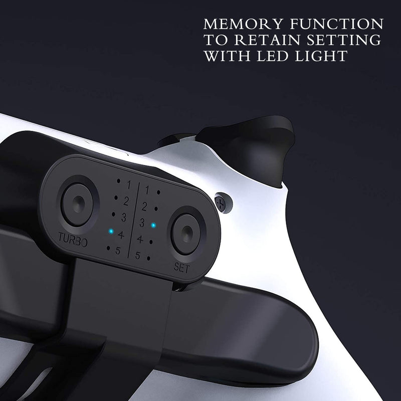  [AUSTRALIA] - XIGIUINI Paddles for PS4 Controller, Back Button Attachment for PS4, Controller Paddles for ps4, TURBO Function/Memory Function/Plug And Play, PS4 controller accessories