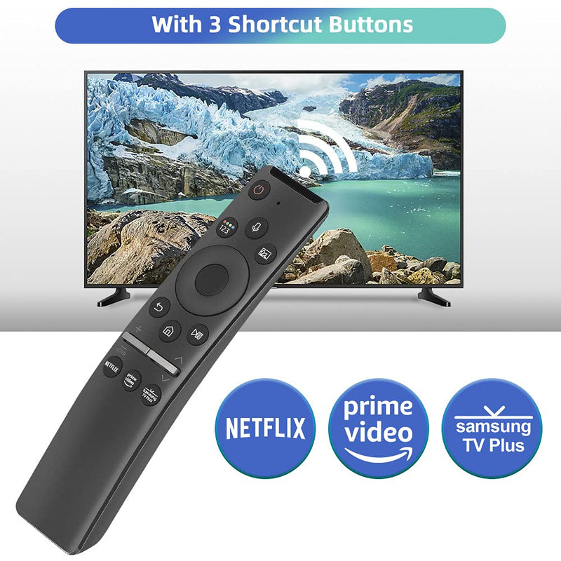  [AUSTRALIA] - Gvirtue Universal Voice Remote Control for Samsung TV Remote All Samsung LED QLED UHD SUHD HDR LCD HDTV 4K 3D Curved Smart TVs, with Shortcut Buttons for Netflix, Prime Video, Samsung Plus