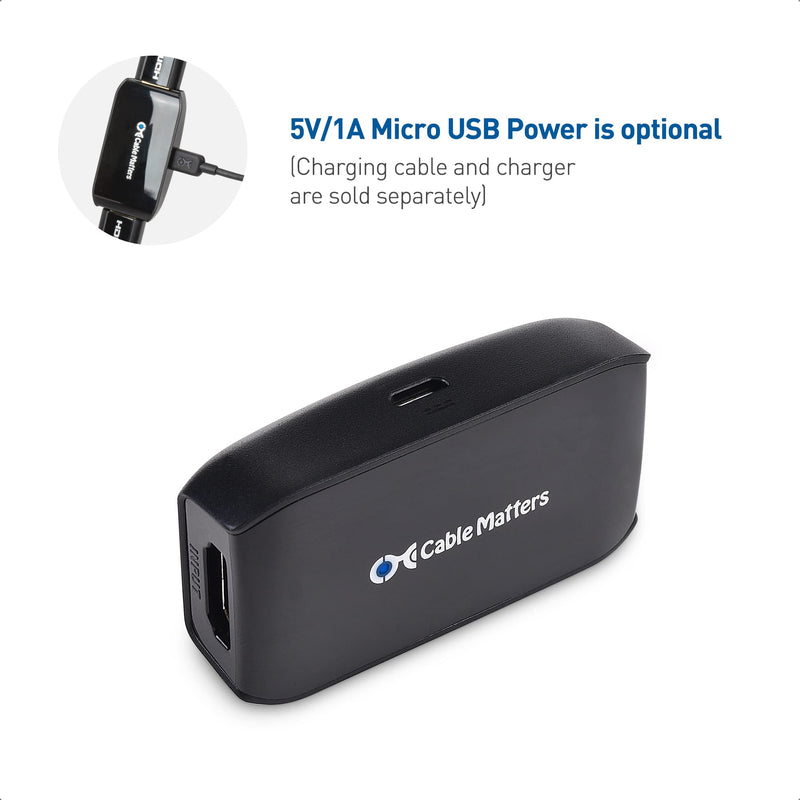  [AUSTRALIA] - Cable Matters Active 8K HDMI 2.1 Coupler (Female to Female HDMI Signal Booster/HDMI Repeater Gender Changer) with HDR for PS5, Xbox Series X/S, RTX3080 / 3090, RX 6800/6900, Apple TV, and More
