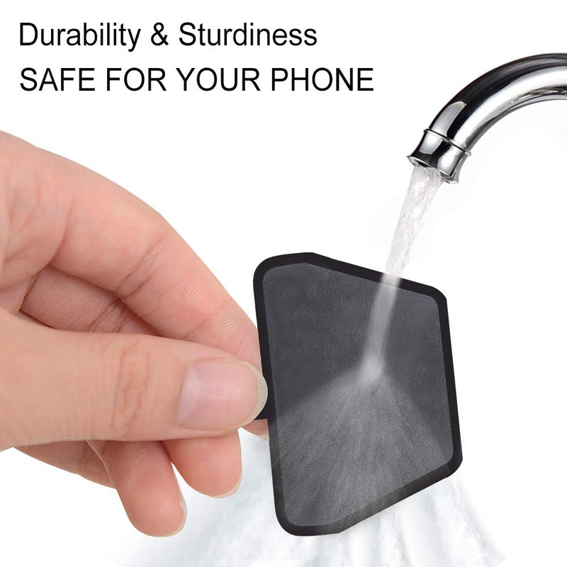  [AUSTRALIA] - takyu Cell Phone Lanyard pad, 2 Pack Universal Phone Safety Tether Connector with Adhesive Compatible with Most Smartphones Black Black