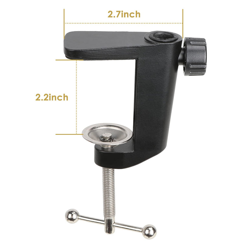  [AUSTRALIA] - Metal Desk Clamp For Microphone Suspension Boom Scissor Arm Stand Holder with Adjustable Screw by SUNMON