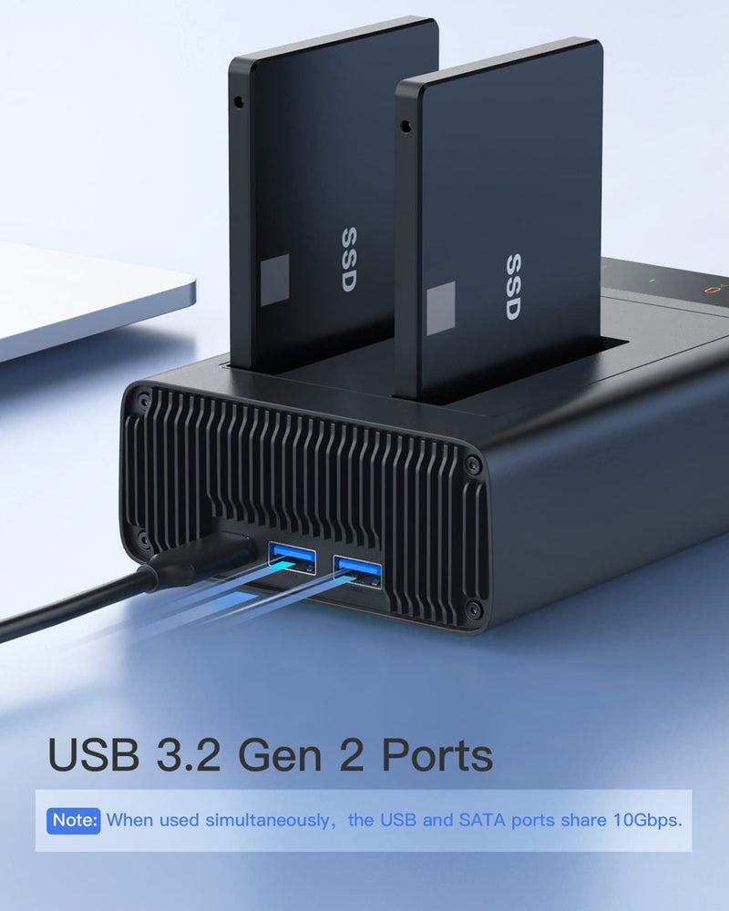  [AUSTRALIA] - Inateck USB 3.2 Gen 2 Hard Drive Docking Station, ONLY for 2.5" SATA SSD/HDD, with Software Clone Function