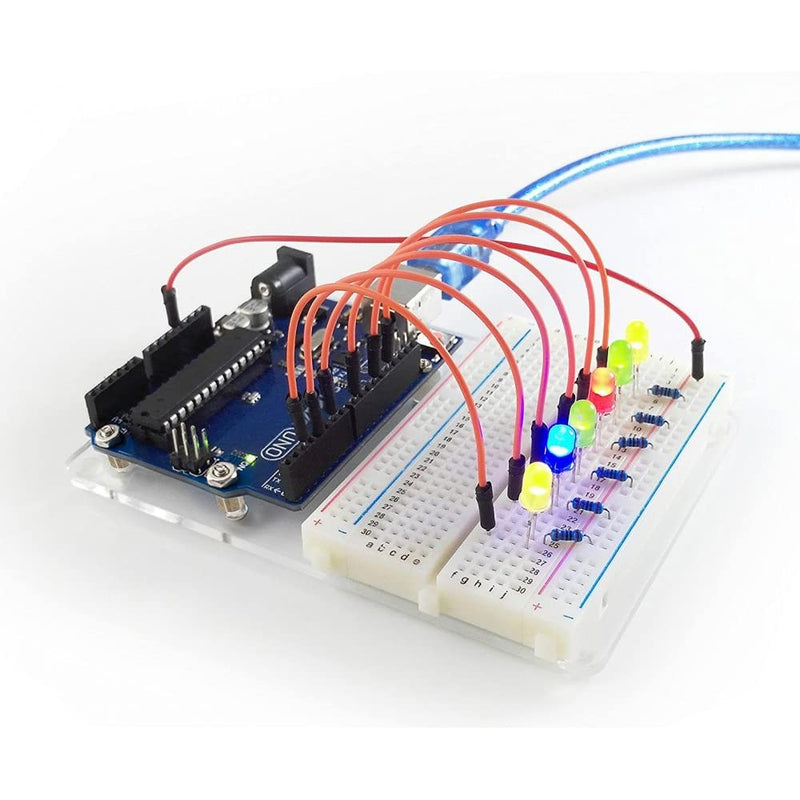  [AUSTRALIA] - MMOBIEL UNO  R3 Board ATmega 2560 New Version with A1602 incl USB Cable Compatible with Arduino IDE Projects RoHS Compliant