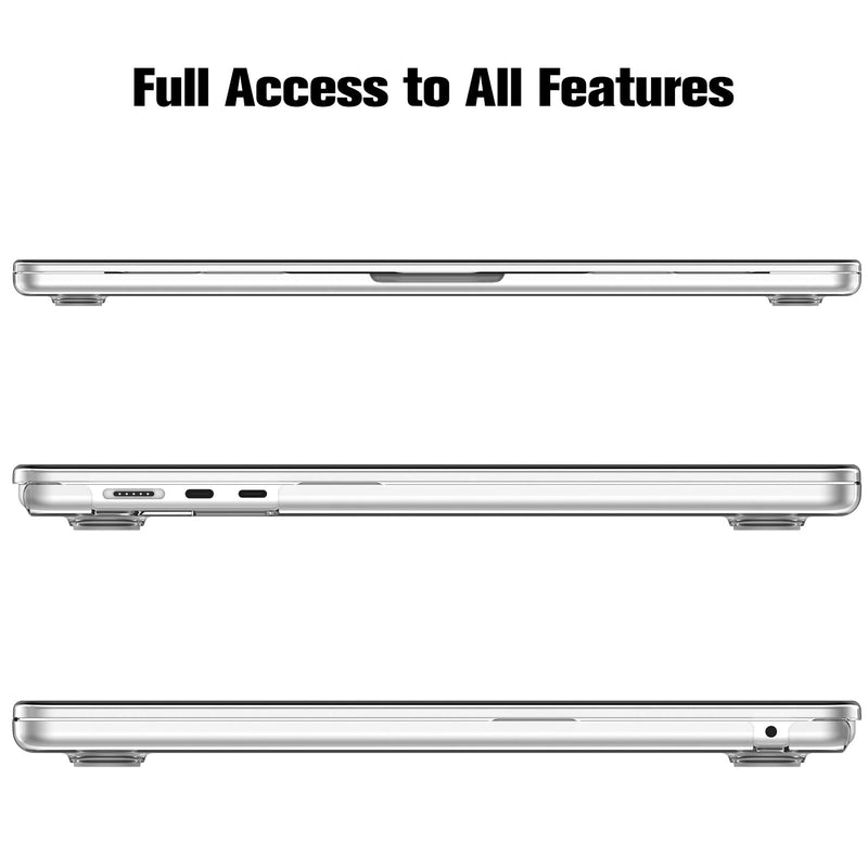  [AUSTRALIA] - Fintie Case Compatible with MacBook Air 15 Inch A2941 (2023 Release) - Protective Snap On Hard Shell Cover for MacBook Air 15.3" M2 Chip with Liquid Retina Display and Touch ID, Crystal Clear