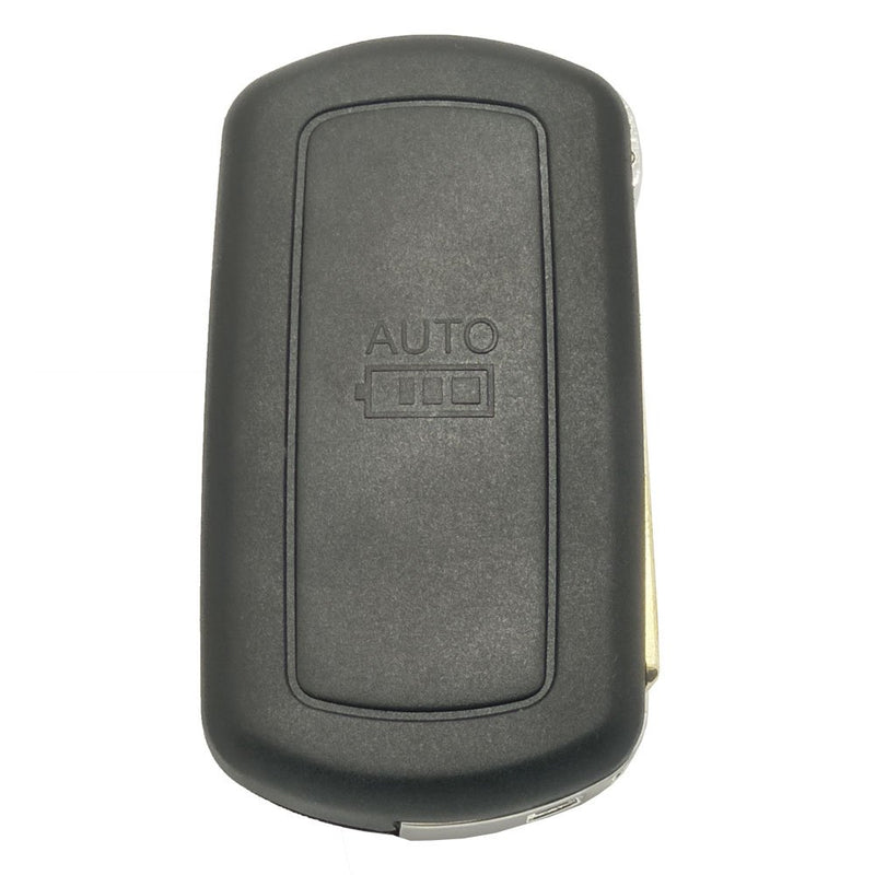  [AUSTRALIA] - Key Fob Case for Land Rover Discovery LR3 Range Rover Sport Keyless Entry Remote Control Flip Folding Car Key Fob Shell 3 Buttons Replacement with Uncut Blade Blank Black