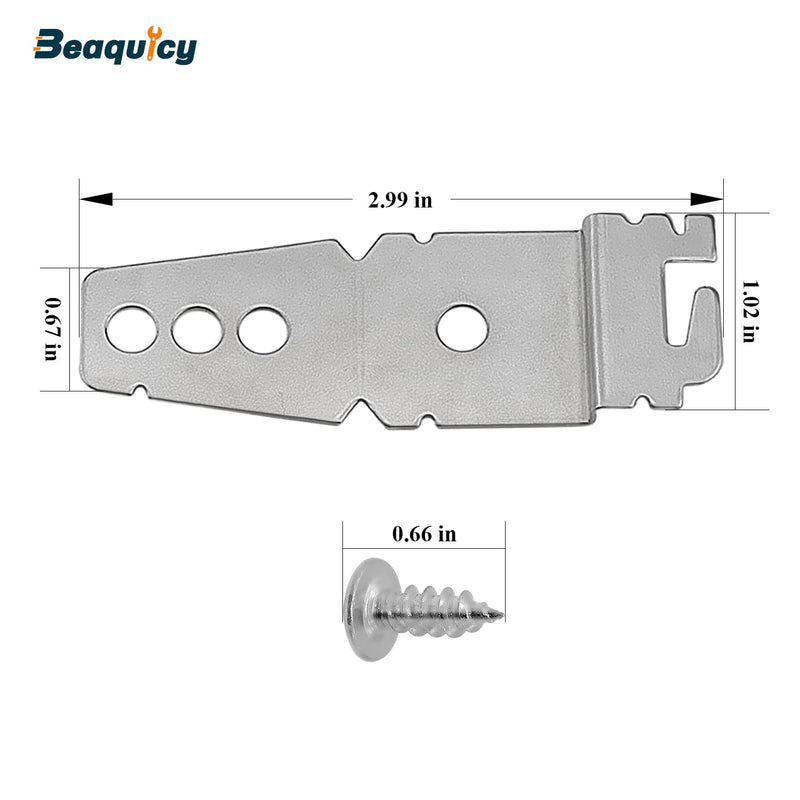  [AUSTRALIA] - 8269145 Undercounter Dishwasher Mounting Bracket with Screws by Beaquicy - Replacement for Whirl-pool Ken-more Dishwasher - Replaces WP8269145 WP8269145VP (Pack of 2)