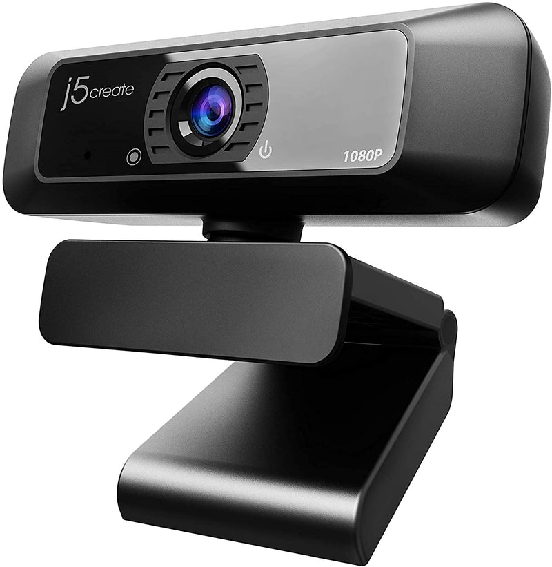  [AUSTRALIA] - j5create USB Streaming Webcam - 1080P HD with 360° Rotation, High Fidelity Microphone, Plug and Play for PC/Mac/Laptop/Desktop/Skype/YouTube/Zoom/Facetime, Suitable for Conferencing/Calling