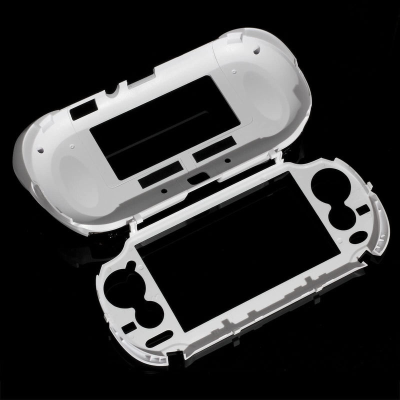  [AUSTRALIA] - CHENLAN L2 R2 Trigger Hand Grip Shell Controller Protective Case for Sony Playstation PS Vita 1000 （White）