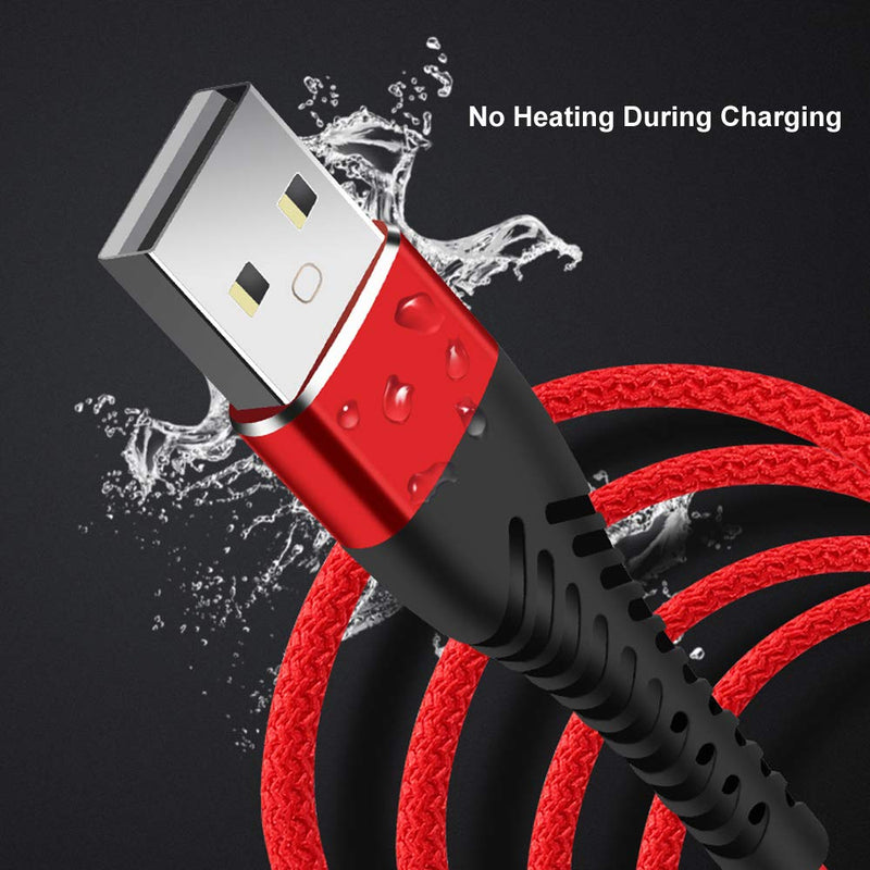 IHAO Micro USB Cell Phone Fast Charging Cable Micro USB to USB A Quick Cord Durable Braided Nylon Rapid Charger Compatible with all Micro USB Electric Products-Red Braided 39 inches 1 Red Braided Micro USB - LeoForward Australia