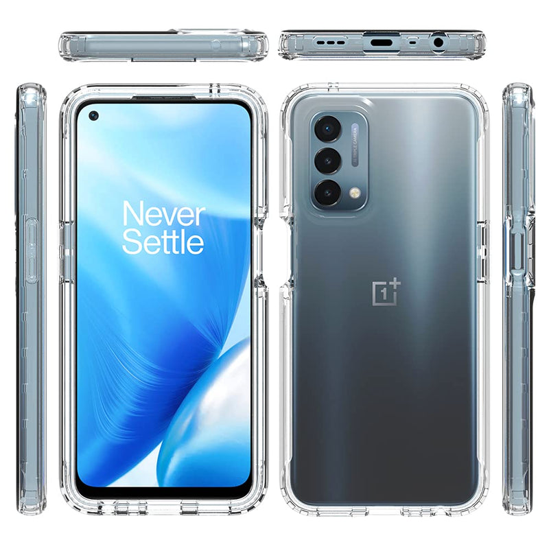  [AUSTRALIA] - Case for Oneplus Nord N200 5G Case Clear Slim Silicone/TPU/PC Full Body Protection Crystal Transparent Gradient Colorful Shockproof Bumper Protective Cover OnePlus Nord N200 5G Phone Case Men & Women3 1