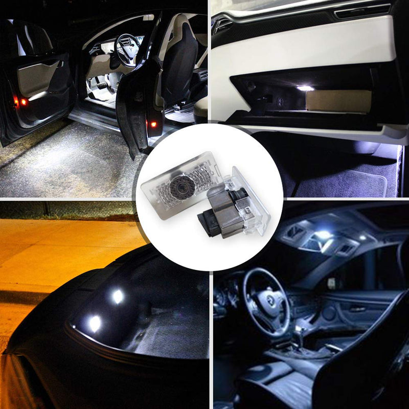  [AUSTRALIA] - CoolKo Upgraded Ultra-bright LED Interior Light Kit Compatible with Model S X Y 3 with 6 LED Lights Chips [2 Pieces] 2 Led Light V1