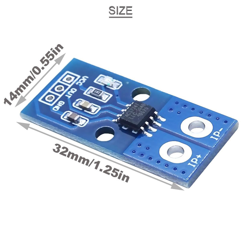  [AUSTRALIA] - Youmile 2 pieces Hall current sensor, Hall current sensor module ACS724 50A range AC/DC Hall effect current sensor with Dupont cable for current measurement