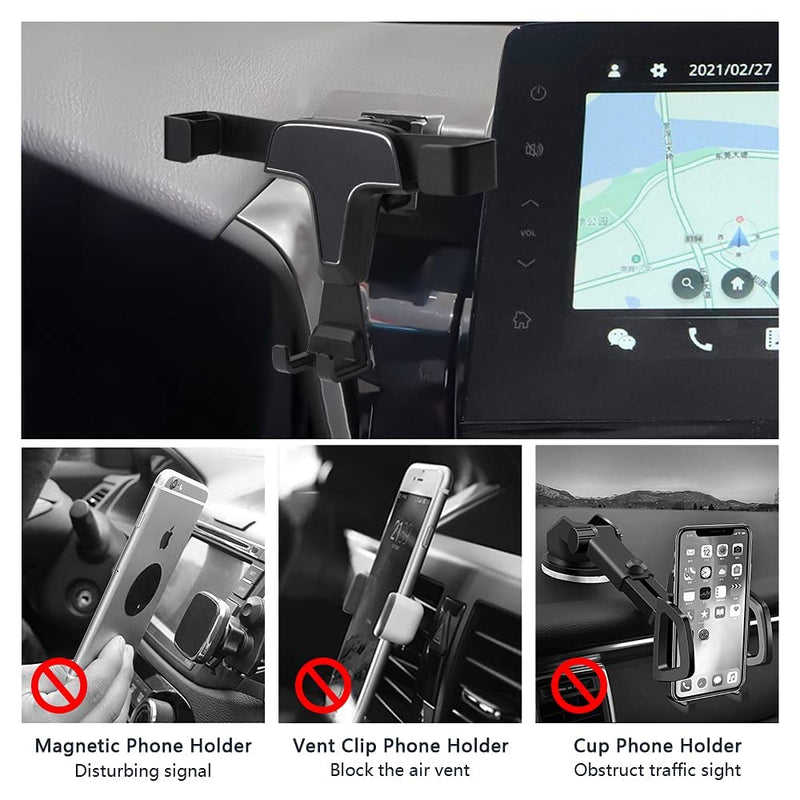  [AUSTRALIA] - 1797 for Toyota Camry Accessories 2022 2021 Phone Mount Car Cellphone Holder Auto Vent Cradle Navigation Dashboard Screen Gravity Upgraded Black for Camry 2021 2022