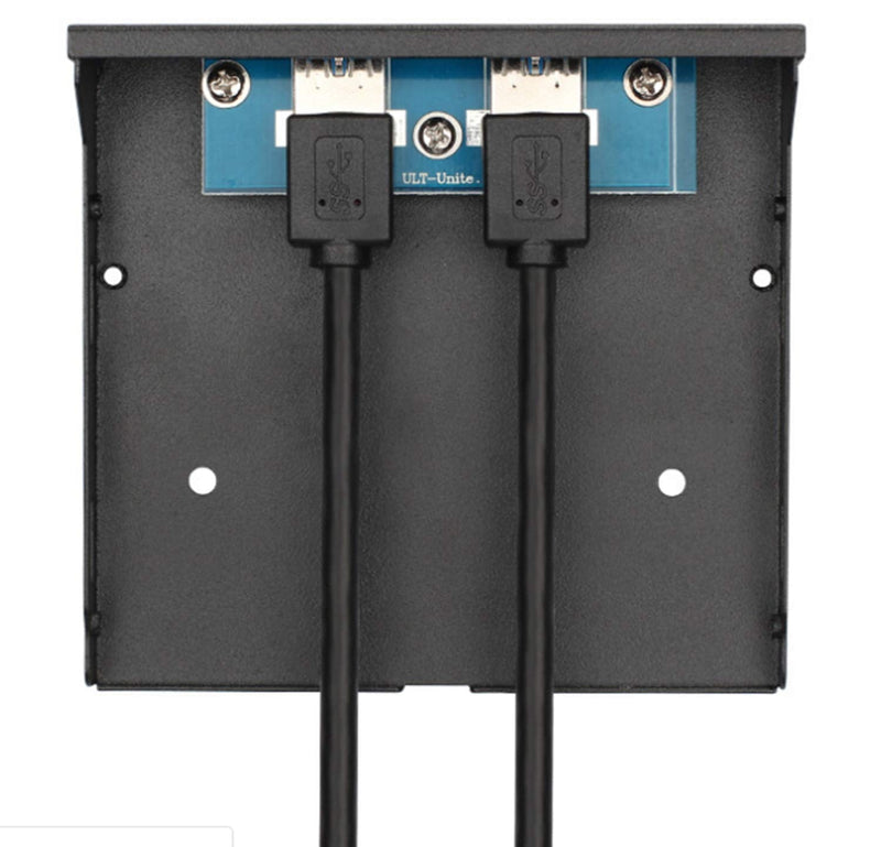  [AUSTRALIA] - Excelity 2 Ports USB 3.0 Front Panel Floppy Disk Bay 20 Pin Hub Bracket
