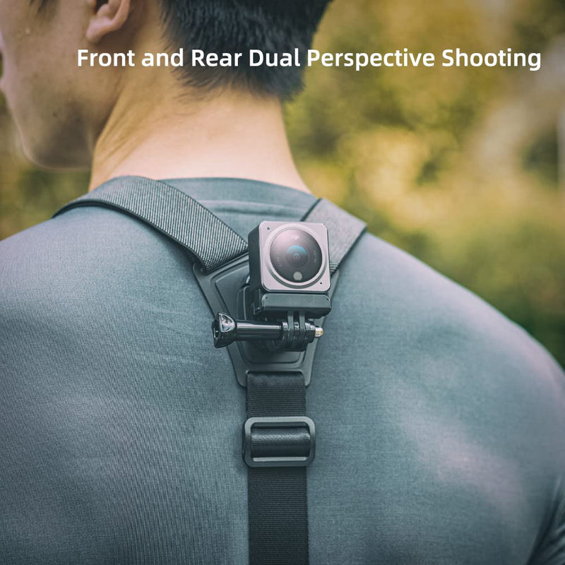  [AUSTRALIA] - SUREWO Adjustable Chest Strap Mount Compatible with GoPro Hero 11/10/9/8/7/6/5 Black,DJI Osmo Action 3/2,Insta 360 ONE R and Most Action Cameras