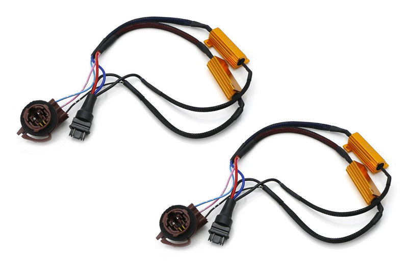  [AUSTRALIA] - iJDMTOY (2) Hyper Flash/Bulb Out Error Fix Wiring Adapters Compatible With 3157 3057 3155 3357 3457 4157 LED Bulbs Turn Signal or Tail Brake Lights