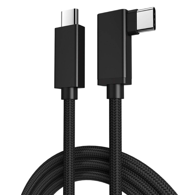  [AUSTRALIA] - USB C Video Cable Right Angle 10ft, 4K UHD with Audio Support 100W PD Fast Charge and Data Syncing at Gen2 10Gbps High Speed Compatible for USB C iPad Pro, MacBook Pro, iMac, Surface Pro and More