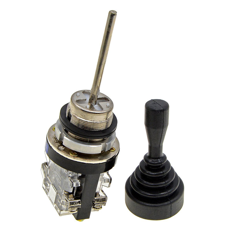  [AUSTRALIA] - YXQ AC 380V 5A 4NO Momentary Type Monolever Joystick Switch Cross Switch 4 Positions Normal Open Contact Spring Return