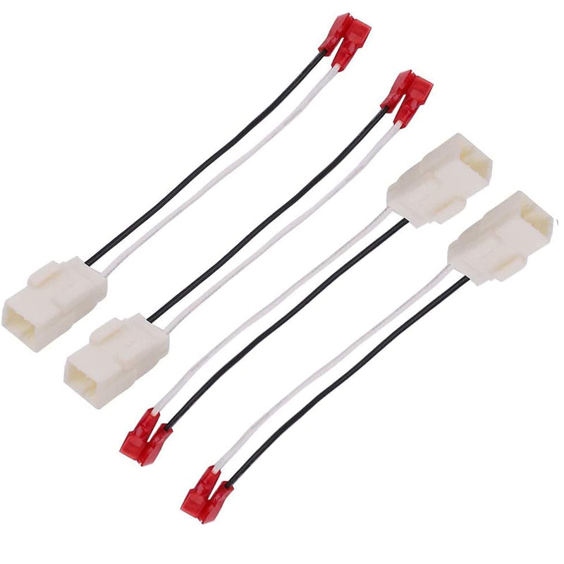  [AUSTRALIA] - 72-6514 Speaker Harness Adapter Compatible with Jeep Wrangler Chrysler Town & Country Speaker Wire Harness Adapter Plug Dodge Dakota Front Rear Door Speaker Wiring Harness Adapter 4 Pack