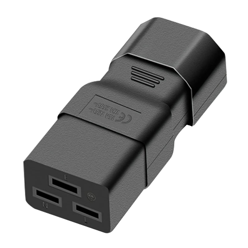  [AUSTRALIA] - Dracaena PDU UPS Power IEC Male C14 to Female C19 Adapter IEC Connector New (2 pcs/Pack)