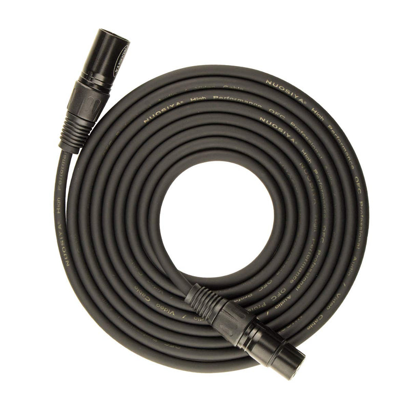  [AUSTRALIA] - EBXYA 3 Ft XLR Cable Short Microphone Cable Standard 3 PIN XLR Male to XLR Female DMX512 Lighting Cable 4 Pack, Black 3FT