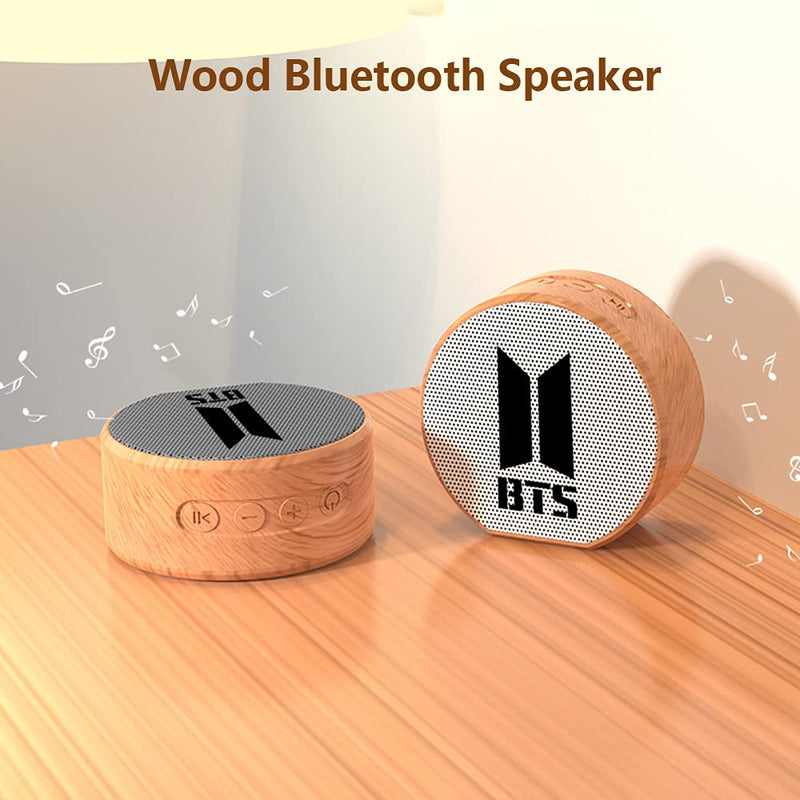  [AUSTRALIA] - Kpop BTS Merchandise Portable Wood Bluetooth Speaker for Army Gifts