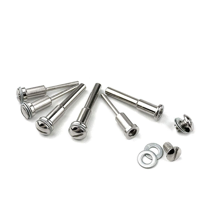  [AUSTRALIA] - 26PCS Cut-off Wheel Screw Mandrel Set, 2mm/3mm/6mm Screw Mandrel for Rotary Tools (1/8 Shank, 1/4 Shank)