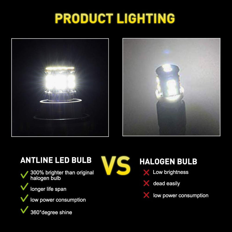  [AUSTRALIA] - Efoxcity 12V 1156 10 Pack Bright 1156 1141 1003 50-SMD White LED Bulbs For Car Interior RV Camper light