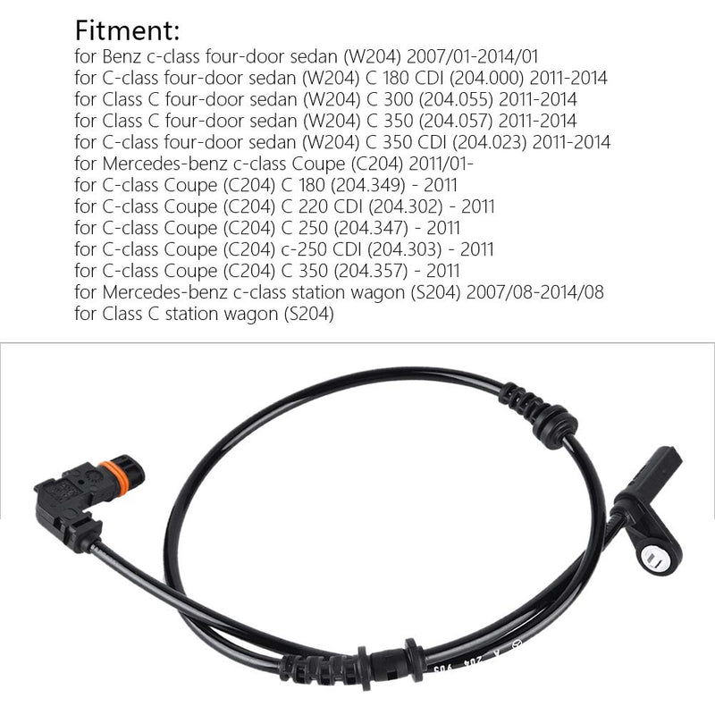 Aramox Speed Sensor, Car Front Wheel ABS Wheel Speed Sensor for Mercedes-benz C-class 2049052905 2049057702 - LeoForward Australia