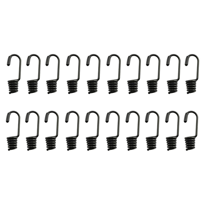  [AUSTRALIA] - JCBIZ 10pcs Special Metal Hook Bungee Cords Spiral Wire Hooks for Shock Absorbing Elastic Band Strapping Rope