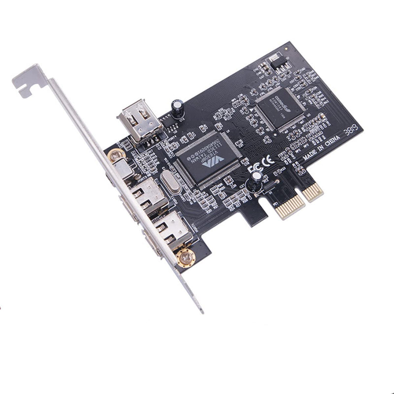  [AUSTRALIA] - PCIe Firewire 400 Card,IEEE 1394a PCI Express 4 Ports PCIe Card (3 X 6 Pin and 1 X 4 Pin),Firewire 400 Adapter for Windows 7/8/10/11/Mac Os/Xp/2000/2003/ Vista/Dos,Linux(PCIE-IEEE 1394A)