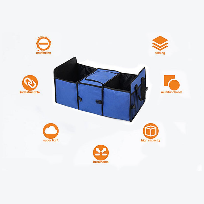  [AUSTRALIA] - YIOVVOM Trunk Organizer - Best for Keeping All Truck Supplies Together, Rugged and Durable for Hauling Cargo, While Folding Flat for Easy Storage. Organizer for Car, SUV and Truck Black