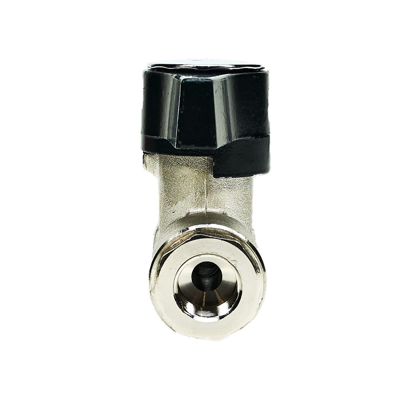 [AUSTRALIA] - MTM Hydro 3/8" High Pressure Ball Valve - Plated Brass DN10 Ball Valve for Hoses, Pressure Washers, Foam Cannons - 3000 PSI Shut Off Valve (3/8" female BSP Inlet x 3/8" female BSP Outlet)