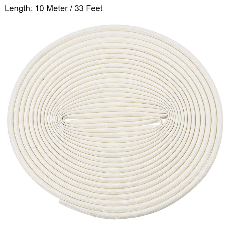  [AUSTRALIA] - uxcell Insulation Braid Sleeve, 33Ft-3mm High TEMP Silicone Fiberglass Sleeve White