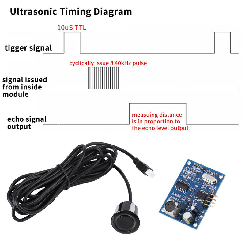  [AUSTRALIA] - 1 piece 5V ultrasonic sensor waterproof module JSN-SR04T ultrasonic distance measuring module with waterproof sensor