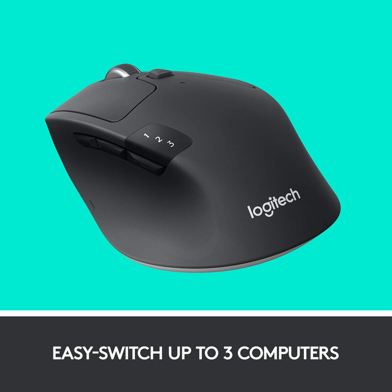  [AUSTRALIA] - Logitech M720 Wireless Triathlon Mouse with Bluetooth for PC with Hyper-Fast Scrolling and USB Unifying Receiver for Computer and Laptop - Black M720 Triathalon Multi-Device Wireless Mouse