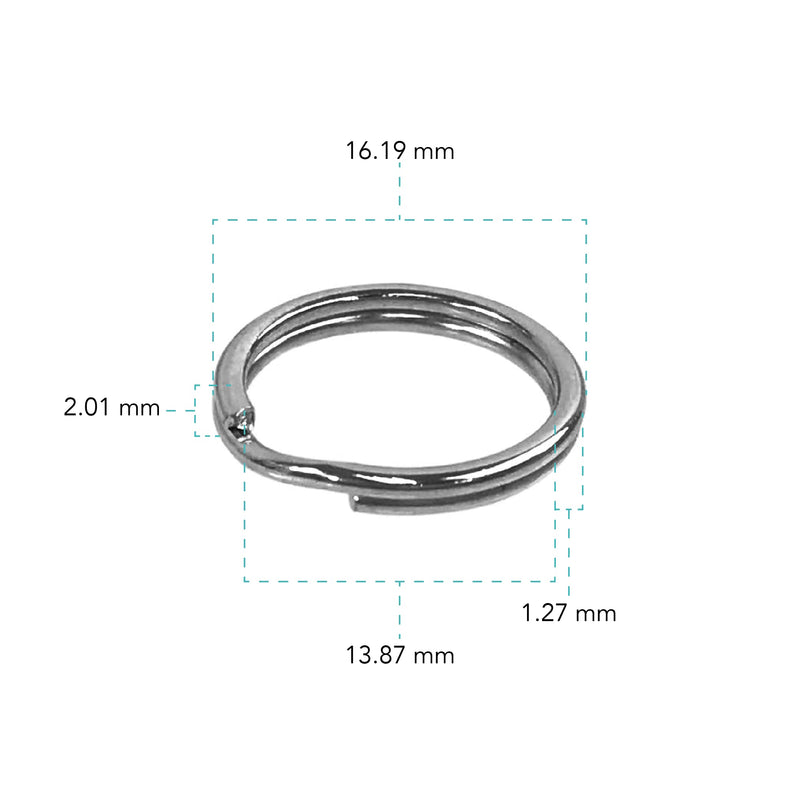  [AUSTRALIA] - Foto&Tech Stainless Steel Round Lug Ring Camera Strap Split Ring for Small Cameras 20 pcs Original