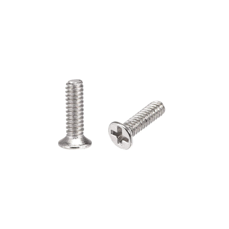  [AUSTRALIA] - uxcell M1.4 x 5mm Phillips Screw Fastener Silver Tone for Laptop PC TV Fan Switch 500pcs