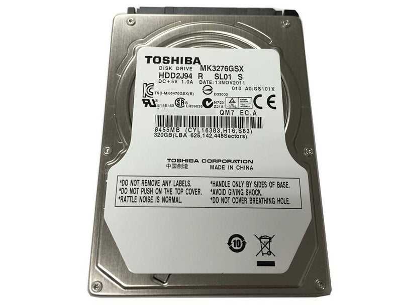  [AUSTRALIA] - Toshiba MK3276GSX 320 GB Internal Hard Drive (MK3276GSX)