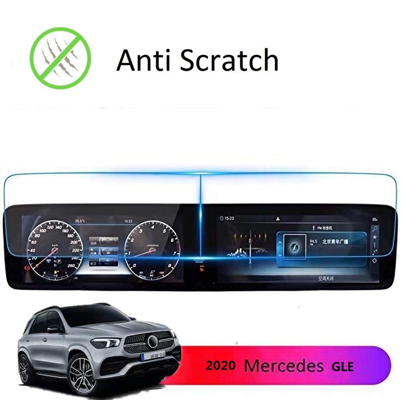 Screen Protector Compatible with 2020 2021 Mercedes Benz GLE GLS 12.3 inch Touch Screen,ZFM Anti Glare Scratch,Shock-resistant, Navigation Protection Accessories Premium Tempered Glass (V167) - LeoForward Australia