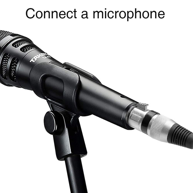  [AUSTRALIA] - DISINO XLR Splitter Cable, 3 Pin Dual XLR Female to Male XLR Patch Y Cable Balanced Microphone Cord Audio Adaptor (1 Male to 2 Female) - 5 Feet