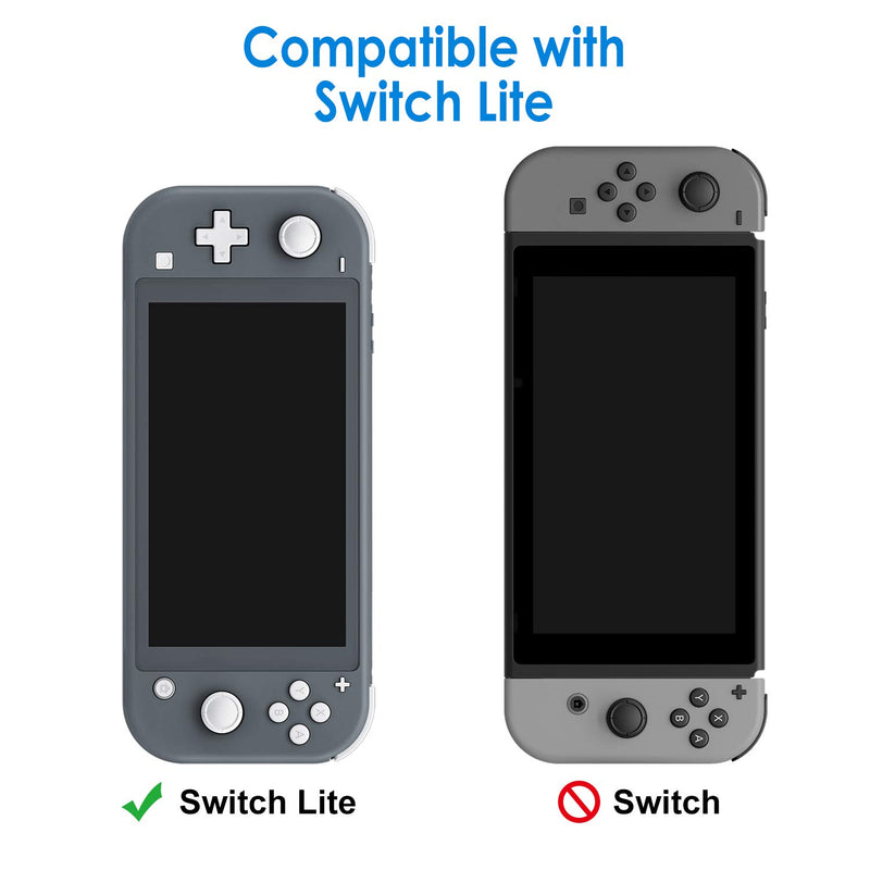  [AUSTRALIA] - JETech Protective Case for Nintendo Switch Lite 2019, Grip Cover with Shock-Absorption and Anti-Scratch Design, HD Clear